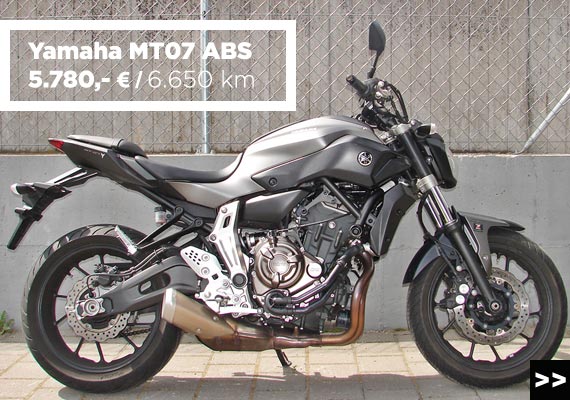 Yamaha MT07 ABS Gebrauchtangebot im Motorradzentrum